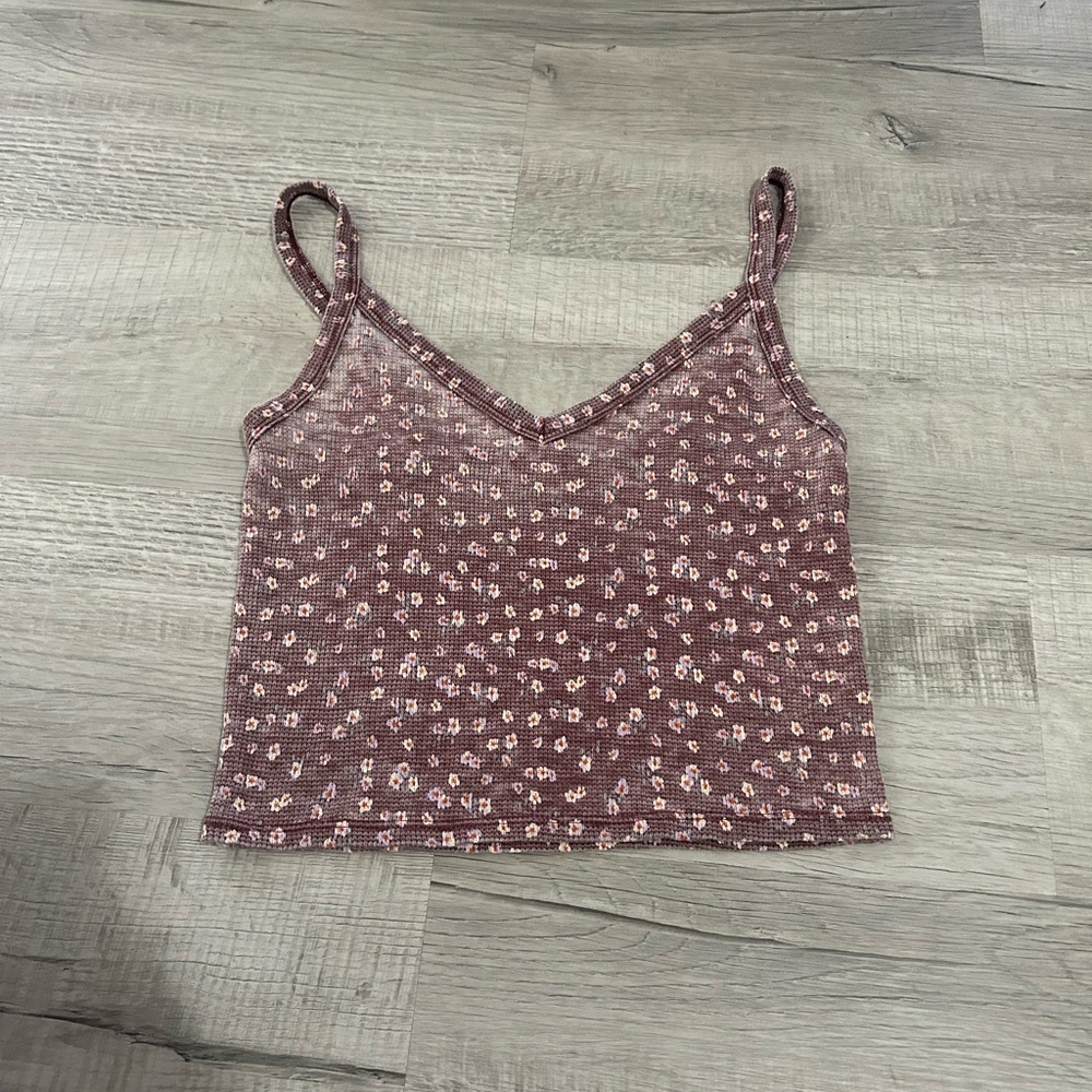 American Eagle Floral Sheer Crop Top 💐